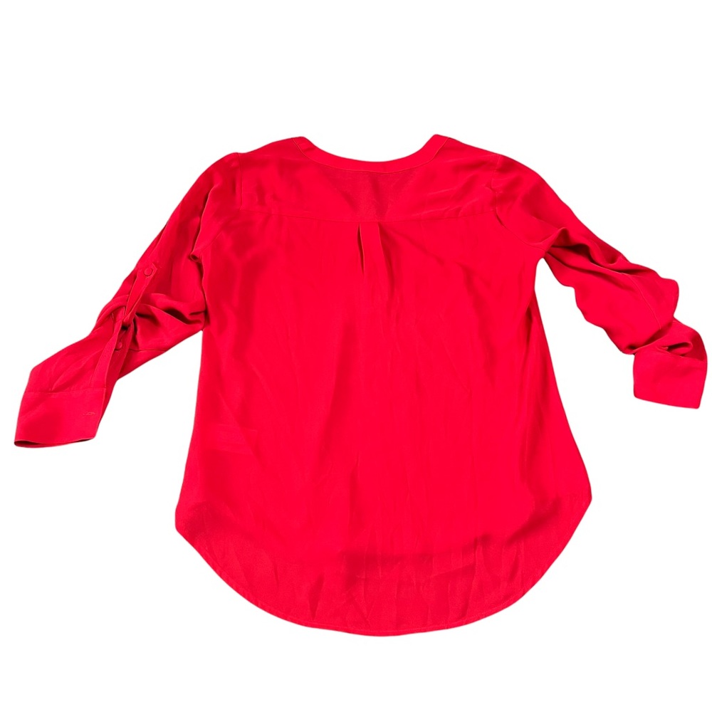 Express Split Neck Roll Sleeve Blouse - image 8